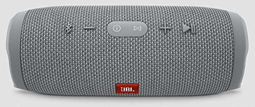 Image of JBL Charge 3 JBLCHARGE3GRAYEU Powerful Portable Speaker with Built-in Powerbank (Gray)
