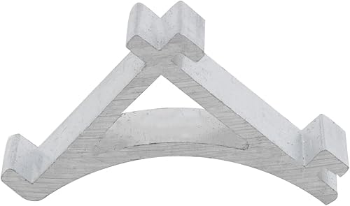 Miniatura 3 de 6 clips de acero inoxidable para estantes de refrigerador, clips de hebillas de repuesto para estantes de refrigerador, tono plateado, 0.866 x 0.906