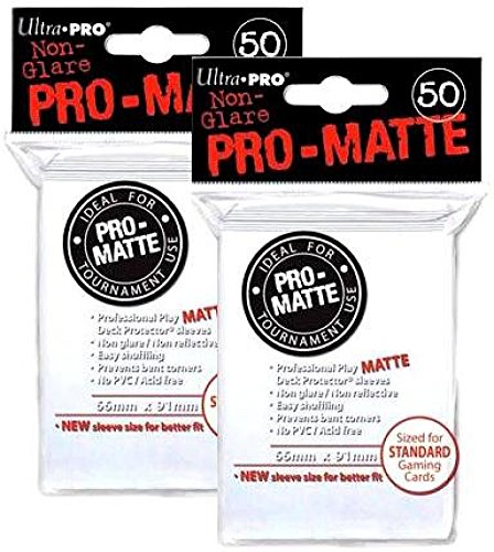 Ultra Pro Pro-Matte Deck-Schutzhüllen – 100 Stück, Schwarz, Für Magic The Gathering & Co. Ultra Pro Pro-Matte Deck-Schutzhüllen – 100 Stück, Schwarz, Für Magic The Gathering & Co.