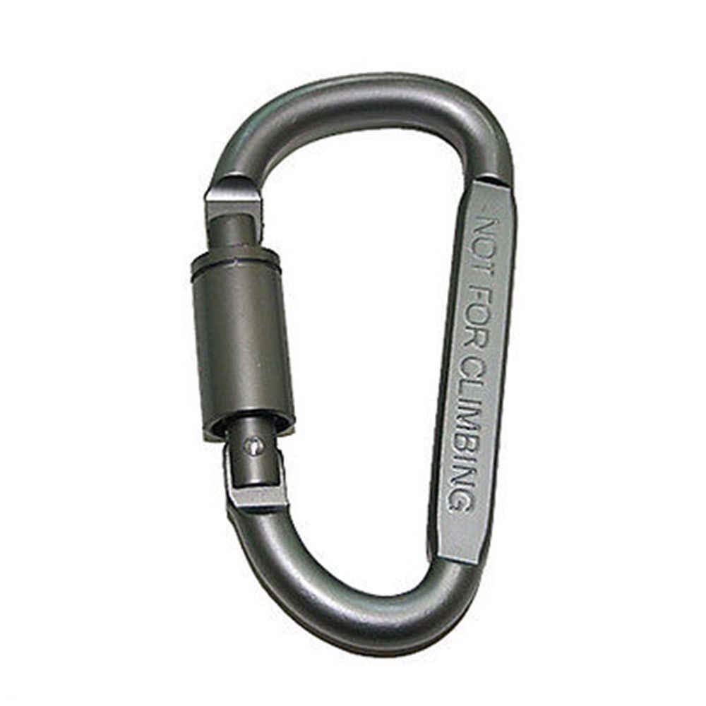 Aluminium Carabiner DRing Clip Hook Keychain Screw Locking, Medium
