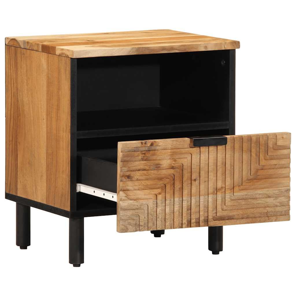 Hothingwell Stolik nocny 40x33x46 cm z litego drewna akacjowego