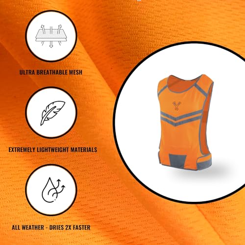 Reflective Safety Vest with Pocket & 2 Bands, High-Visibility Running Vest - image 7
