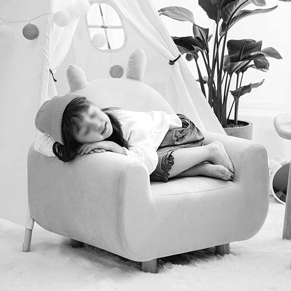 Couch Cute Cartoon Rabbit Shaped Armchair for Bedroom Nursery School Reading Corner Learning and Entertainment Sofa Chairs Easy Installation (Color : Pink Size : 675200cm) (Dark Blue 67 * 54 * 62 cm)