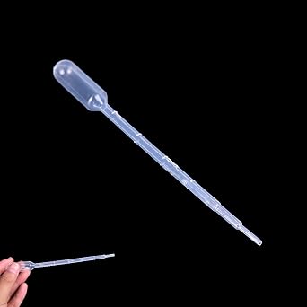 100 PCS 1ML Transfer Pipettes,Clear White Plastic Graduated Pipettes for Essential Oils,Disposable Liquid Pipettes