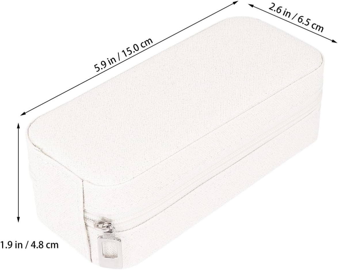 GALPADA Fashionable Rectangular Jewelry Box for Earrings and Rings Travel image 2