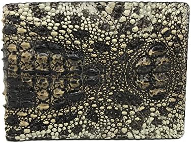 Unique Genuine Crocodile Alligator Skin Leather Man Bifold Wallet