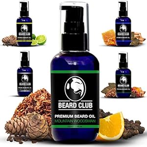 Beard Club – Mount Wooside Woodsman Beard Oil Bottle 100ml – Growth Oil, Conditioner & Softener for Beard Care