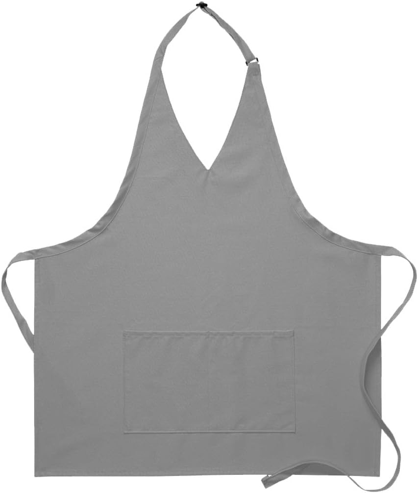 DayStar Apparel Style #300 V-Neck Tuxedo Apron with Center Divided Pocket