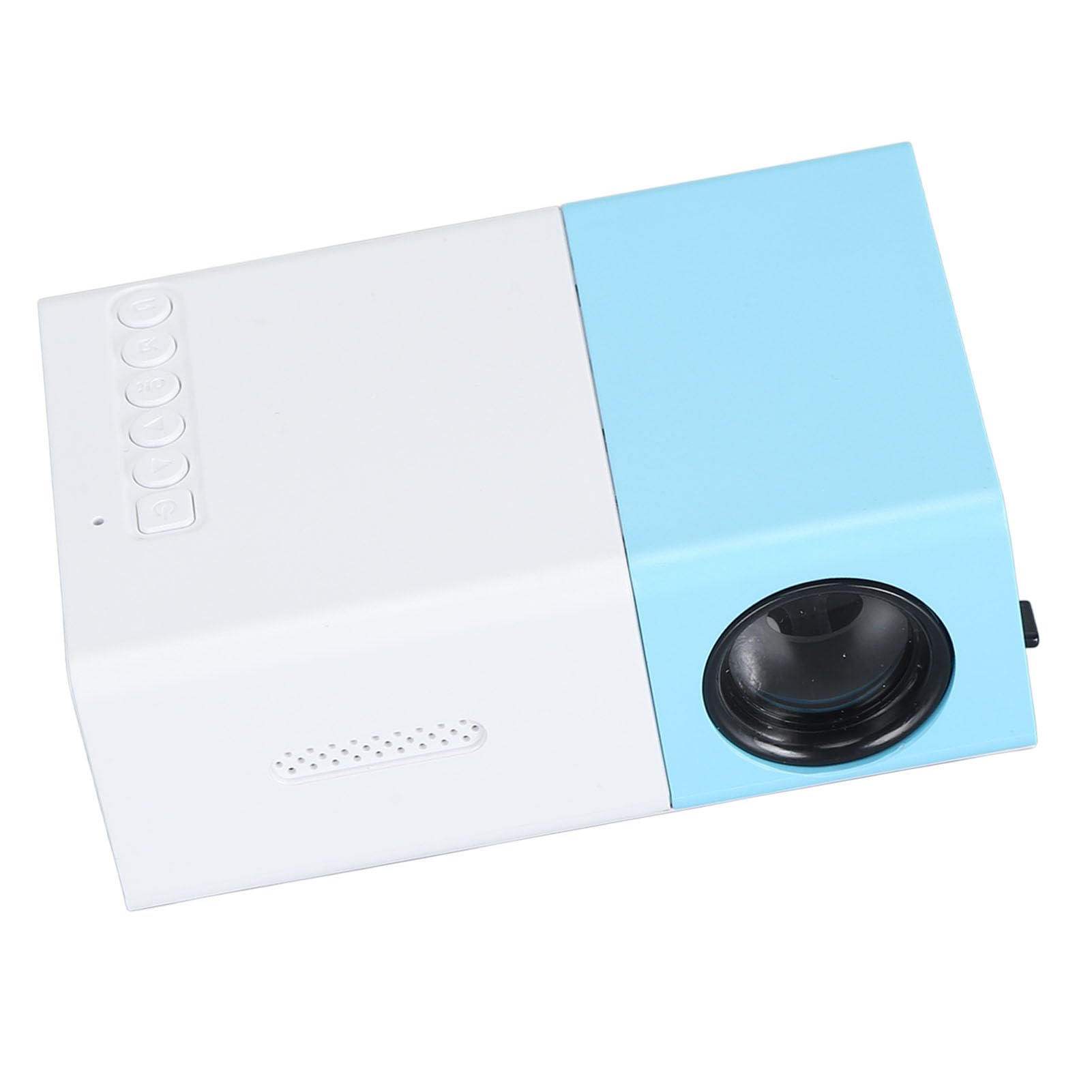 Zunate Mini proiettore, video proiettore LED Full HD 1080P con altoparlante HiFi integrato, proiettore Pico portatile compatibile con HDMI, USB, AV, scheda TF, proiettore Home Theater per bambini