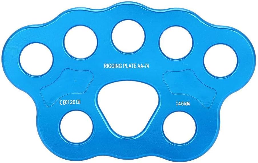 Buy 8 Holes Rigging Plate 36KN Paw Rigging Plate Rock Climbing Multi