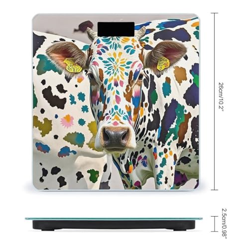 Báscula digital de baño con pantalla LCD y vidrio templado miniatura 2