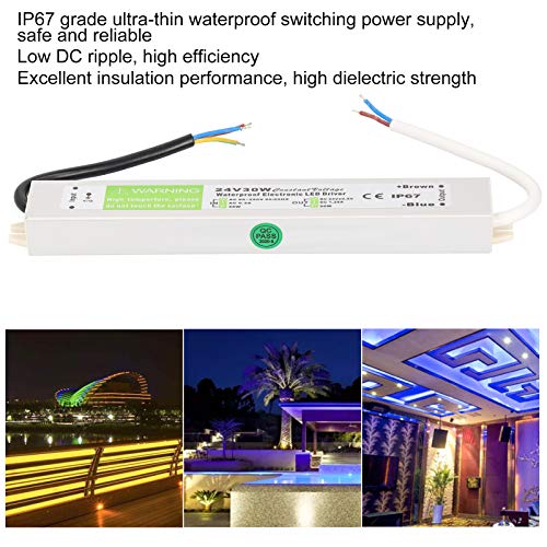 Image of 30W LED Driver Transformer, 12V /24V DC IP67 Waterproof Switching Power Supply, and Durable, Excellent Insulation, High Dielectric Strength(DC24V)