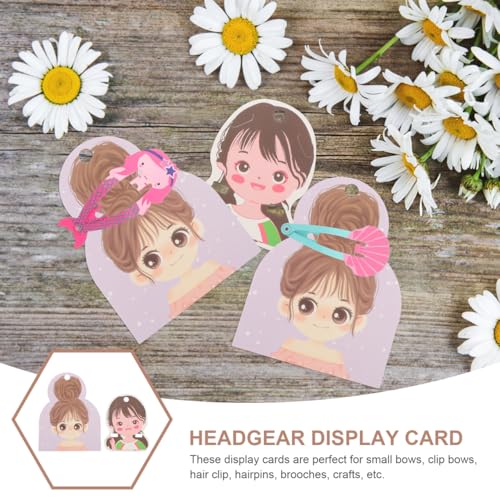 Cartes en papier kraft STOBOK anti-emmêlement pour rangement de pinces et nœuds cheveux - 6