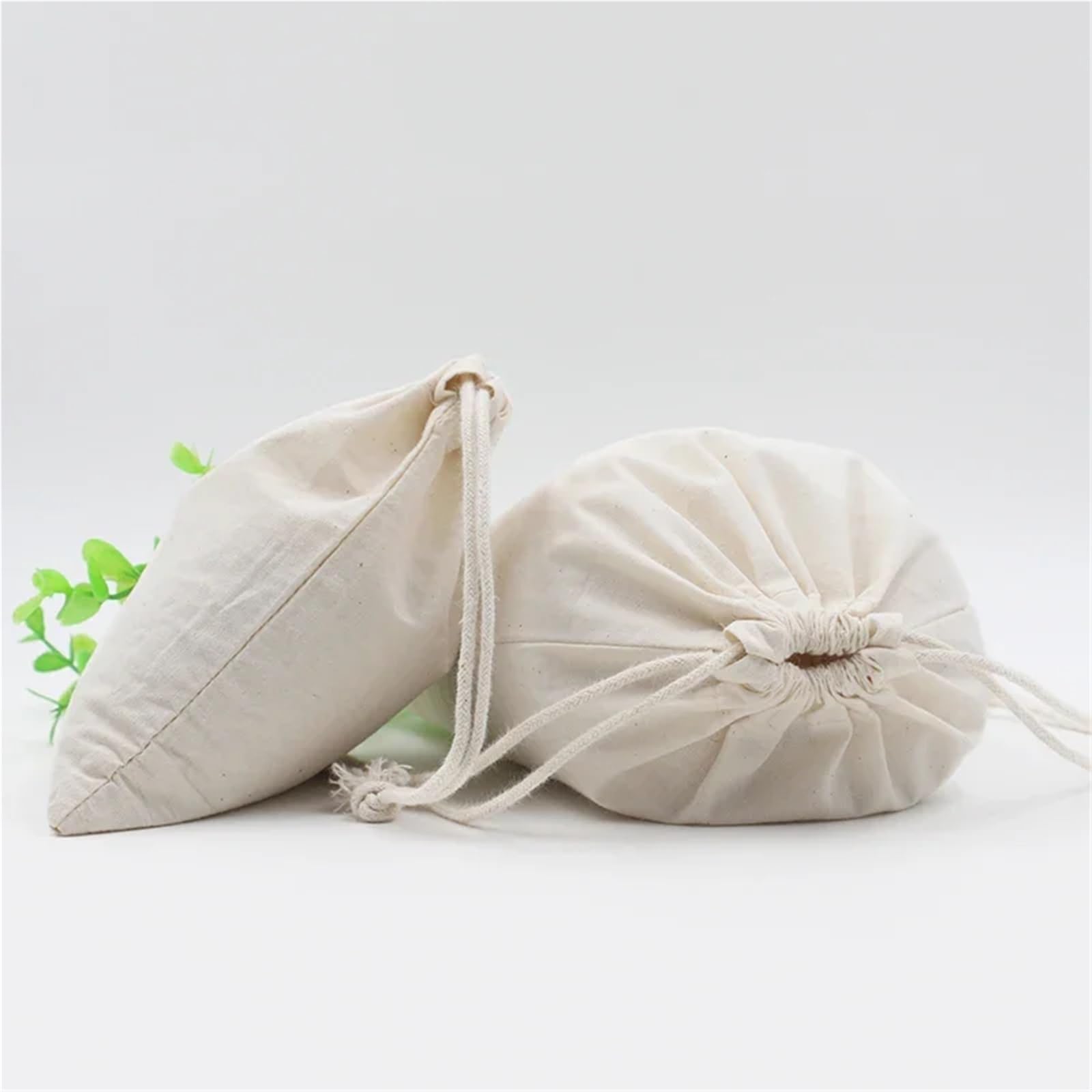 Sacs à cordon en coton for mariage, 100 pièces/lot, emballage de bricolage, petites pochettes simples, sacs rangement anti-poussière domicile(8x10cm(100pcs))
