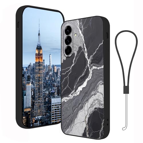 Coque antichoc Samsung A56 5G silicone marbre noir anti-chute