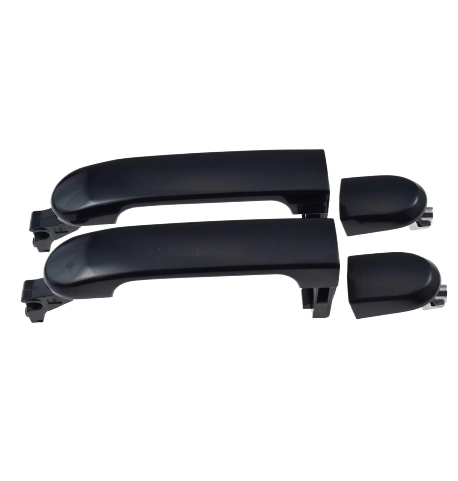 for Nissan for Versa 1.6L .8L 2007-2012 for Tiida 2007-2011 Front Rear Left Driver Or Right Passenger Black Outside Car Door Handle Car Exterior Door Handle(2 Pcs Rear LH RH)