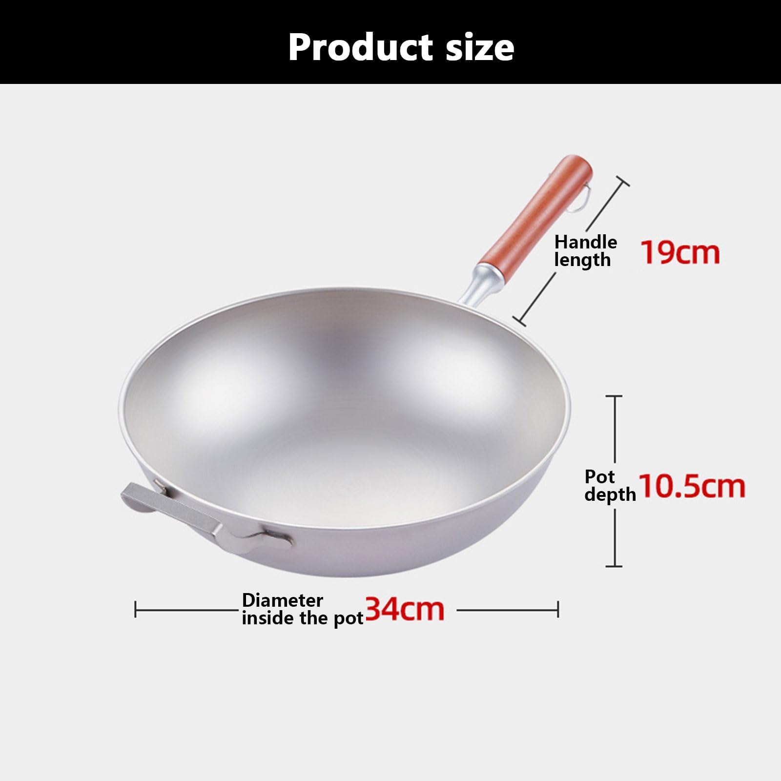 Poêle à frire antiadhésive – Poêle professionnelle résistante aux rayures, facile à nettoyer pour cuisinières à gaz, à induction et électriques, 30 cm