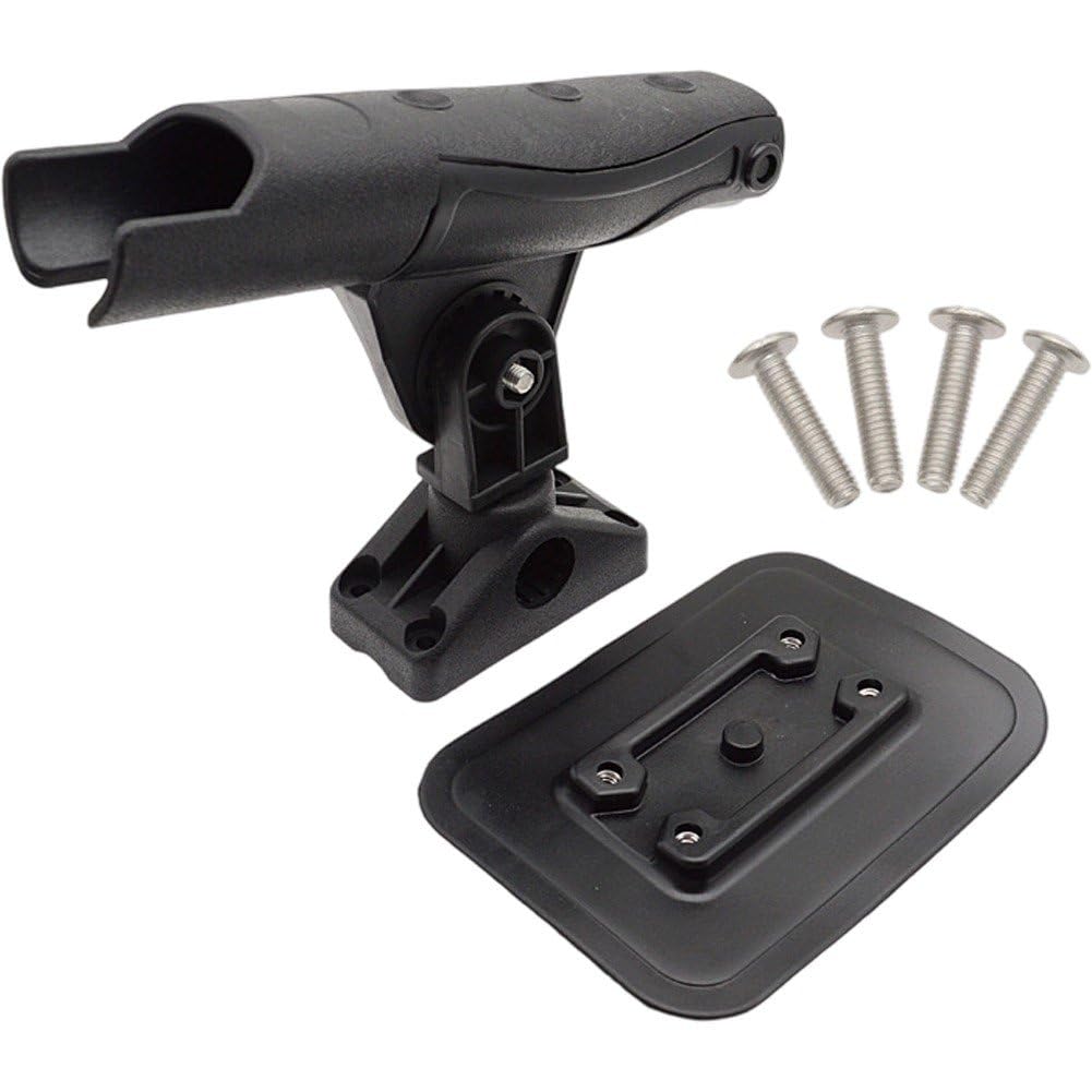 Support de canne à pêche pour bateau gonflable avec socle de montage fixe