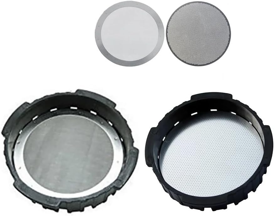 2PCS/Batch 61MM Reusable Stainless Steel Coffee Filter, Suitable for Aircraft Coffee Machine Tools, Kitchen Accessories(Filter B 2PCS)