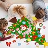 Max Fun DIY Felt Christmas Tree Set 3.2Ft with 41 Ornaments for Kids Toddlers Home Wall Hanging Felt Christmas Craft Kits Xmas Decoration Party Supplies #5
