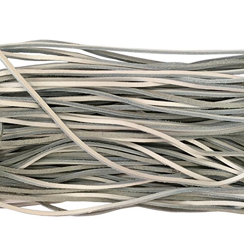 1 Pcs Of 1/8" Rawhide Leather Shoelaces Shoe Boot Laces Shoestrings Cord (White, 200Cm) #TOP2