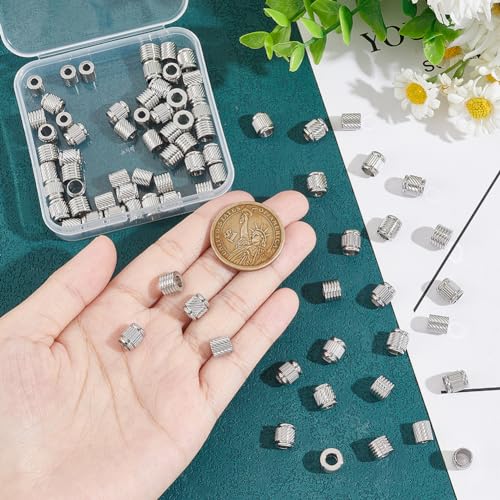 Perles Rainurées en Acier Inoxydable de Qualité Supérieure pour la Création de Bijoux Durables