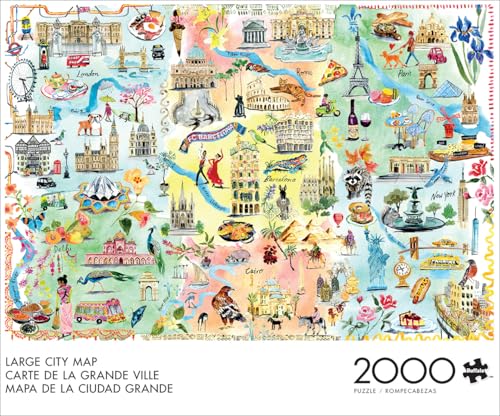 Puzzle de Piezas Mapas 14+ Anos miniatura 2