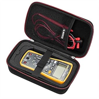 RLSOCO Carrying case for Fluke 117/115/116/113 Digital Multimeter and Fluke F15B+F17B+F18B+, Fluke 87, Neoteck Pocket Digital Multimeter, Crenova MS8233D, Extech EX330 and more