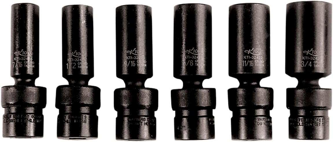 K-Tool International (KTI34136) 3/4in. Drive Standard 6 Point Impact Socket 1-1/8in.