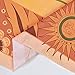 Yugarlibi Sonne Wandteppich Mandala Wandteppich Boho Vintage Blumen Wandbehang Orange Konstellation Wandbehang für Schlafzimmer Wohnzimmer Eingangshalle Hotel 150x130cm
