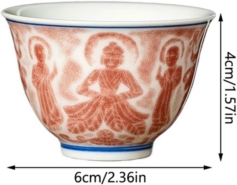 GSOUL Kungfu Tea cup Home Drinking Tea Cup Personal Owner Chinese Style White Ceramic Study Kung Fu Set Small Tea Cups