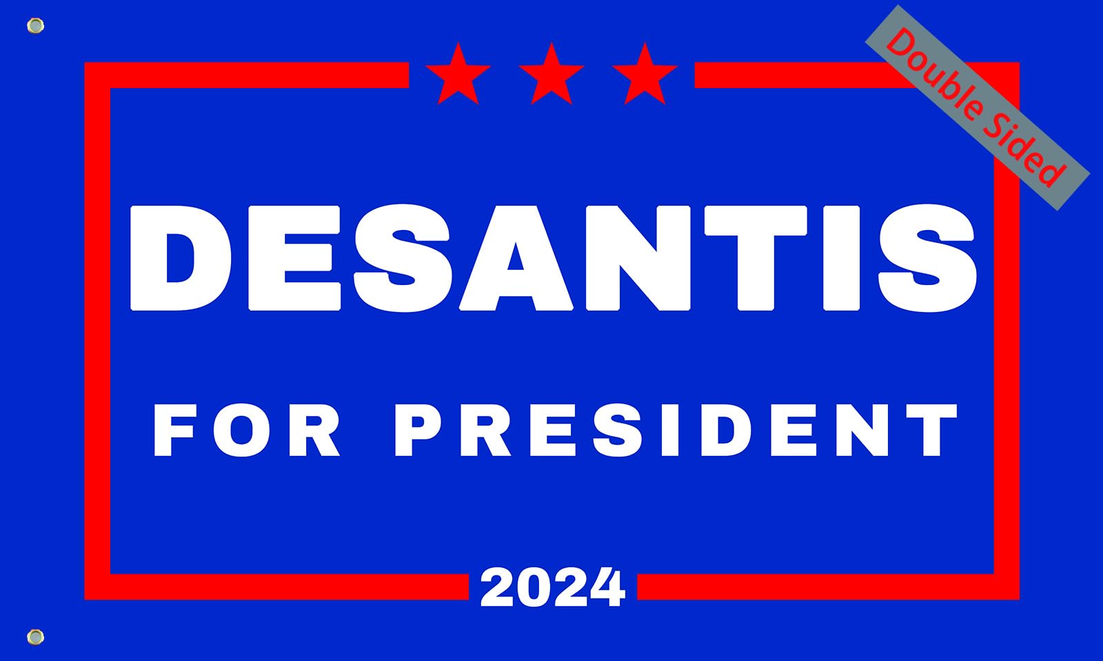 Photo 1 of Vrogadso Desantis 2024 Flag Double Sided 3Ply Desantis For President 2024 Flag 3X5 Feet Cool Funny Cheap Large Indoor Room Flag Banner Poster Tapestry Merch for Wall with 2 Grommets