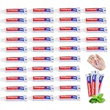 HAIFOTRVA 300 Tubes Bulk Travel Size Toothpaste, 0.176 oz Extra Small Mint Mini Disposable Toothpaste for Hotel, Guests, Homeless, Charity