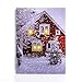 Produktbild NIKKY HOME LED Weihnachten Leinwand Gemälde Dekorative LED-Leuchten Bild drucken Lebkuchenmann Schneehaus Warme Kerze