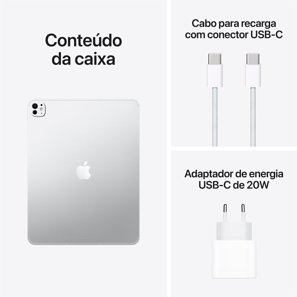 Apple 2025 iPad Pro de 13 polegadas (Wi-Fi + Cellular, 512 GB