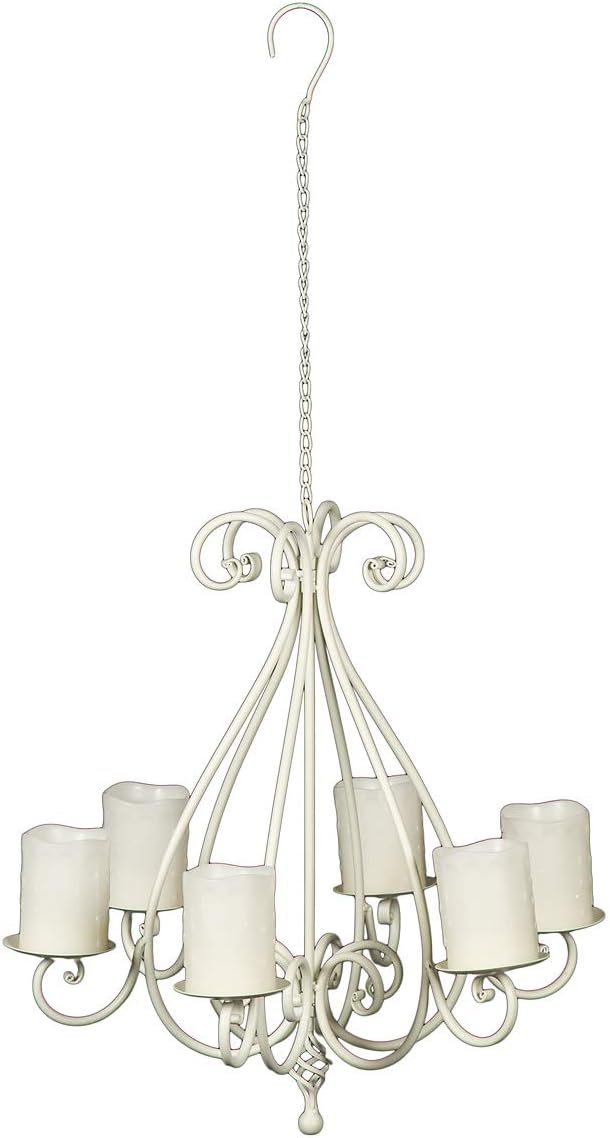 Chandelier 95297 White Sconce Hight 60 cm Candle Holder Candelabra Metal
