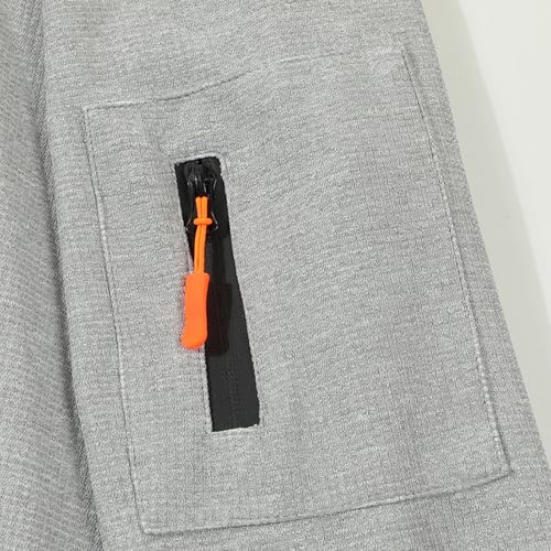 Ymosrh Men's Hoodie Casual Athletic Workout Long Sleeve Tactical Pullover Hooded Sweatshirts with Pockets, M-3XL3