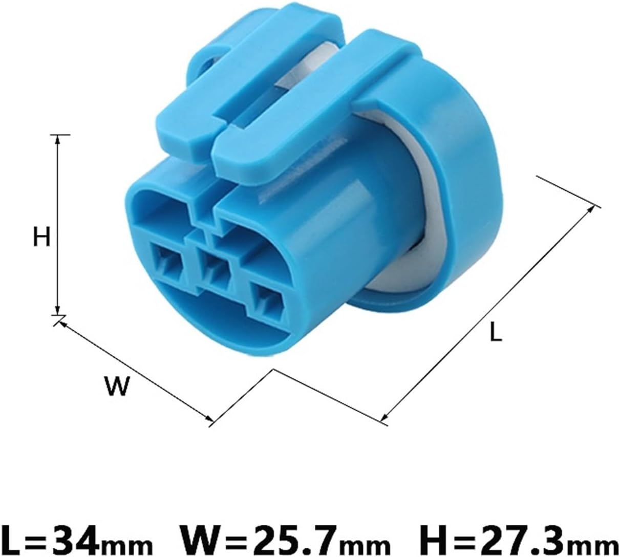 3Pin 12048369/2048371 Compatible With Car Harness Connector DJ9004-10/20 Blue 2Set With Terminal(Army green -2Sets)