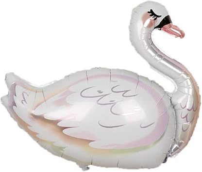 Large White Elegant Swan Balloons Swan Foil Balloon Birthday Party Sweet Decor Heart Latex Air Helium Globe Toy 18"