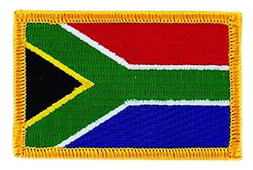 Toppa Termoadesiva Bandiera Sud Africa A Forma Di Scudo – 8 X 6.5 Cm, Da Stirare O Cucire