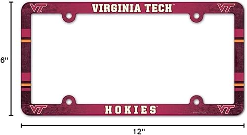 Vista 9 de NCAA Placa de vehículo con marco a todo