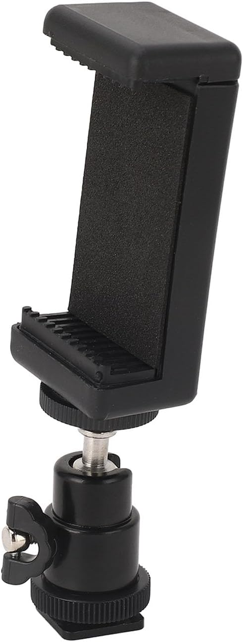 CCYLEZ Universal Transmitter Phone Mount, Phone Holder Easy Cleaning Adjustable Easy Installation Aluminum Alloy Base for Phones Over 5.5 Inch (Red)