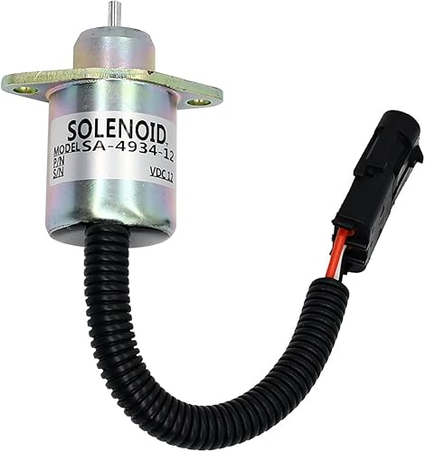 Thcbme Solenoide SA-4934-12 2848A279 2848A275 2848A271 1457906 Solenoide de apagado de combustible 12V para motor Caterpillar 3024C 3034 para motor