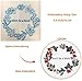 Louise Maelys Embroidery Kit for Beginner Flower Wreath Full Range Cross Stitch with Pattern Stamped DIY Embroidery Starter Kits