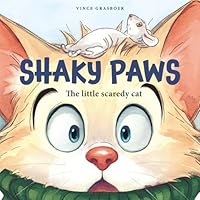 Shaky Paws: The little scaredy cat 9083654419 Book Cover