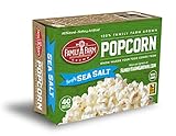 Family Farm Grown Microwave Popcorn, Simply Sea Salt – All Natural Popcorn, Non-GMO, Whole Grain, Gluten Free, 9oz. (Pack of 6)