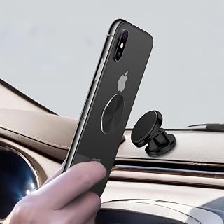 Aluminum Alloy Patch - Universal for Magnetic Car Mounts, Ideal for Phones,Black