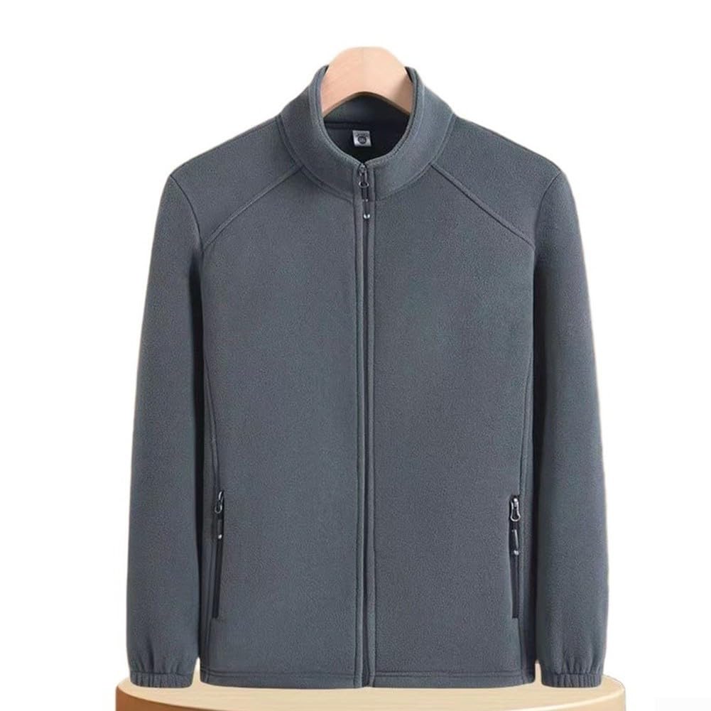 Chaqueta para forro para polar Hombre, Cuello Alto, Talla XL(Gray XL)