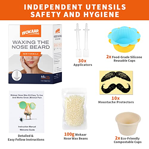 2023 New Wokaar Nose Wax Kit,Ear Hair Waxing Kit Long Lasting & Easy To Use Wax Beads For Hair Removal #TOP4