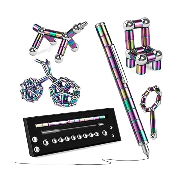 Magnetic pen fidget pen decompression magnetic toy pen gift for teenage boys best gift for 8 12 years old novelty toy gift for kids or friends  urban country home decor